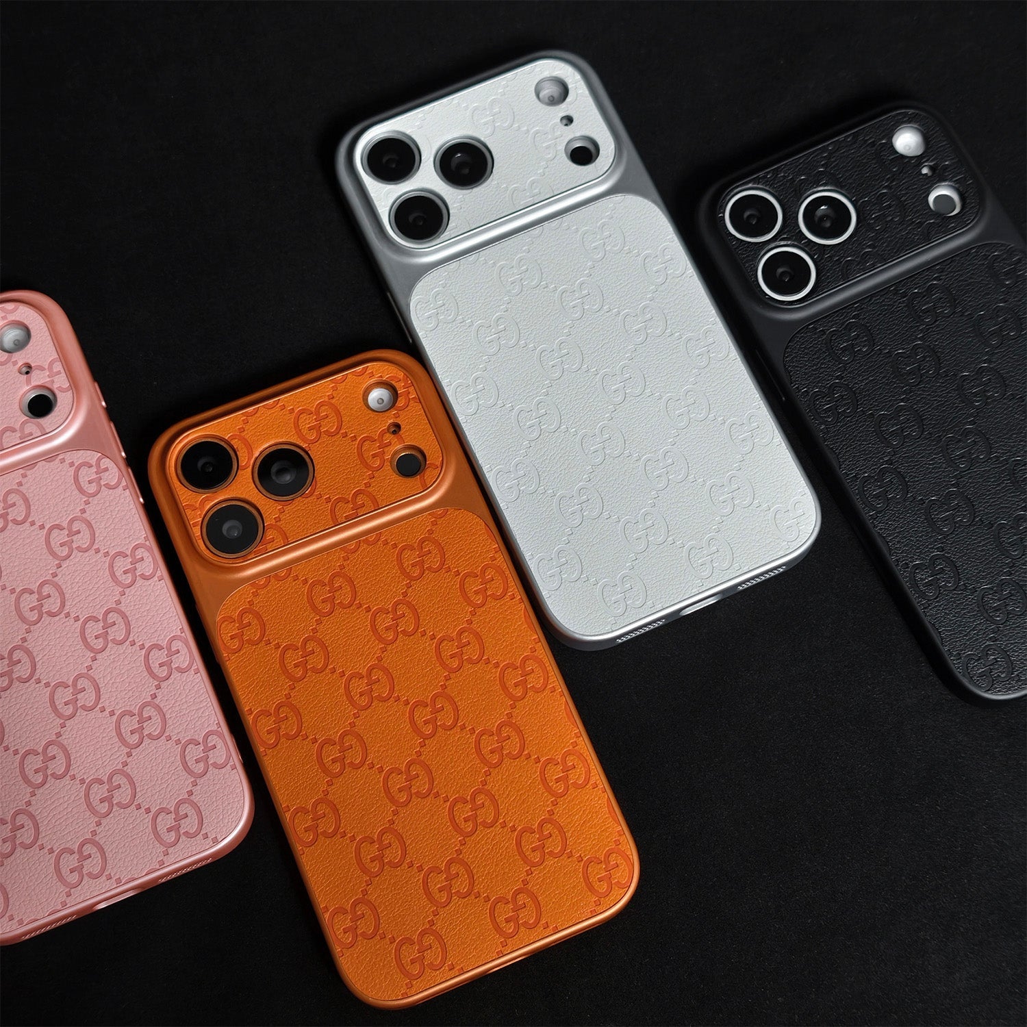 Funda GG Blanco Monogram para iPhone