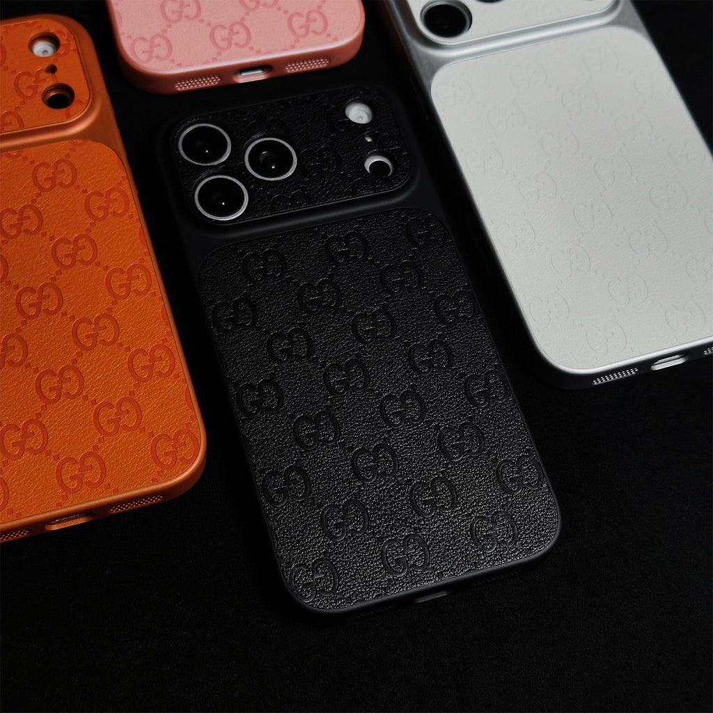 Funda GG Negro Monogram para iPhone