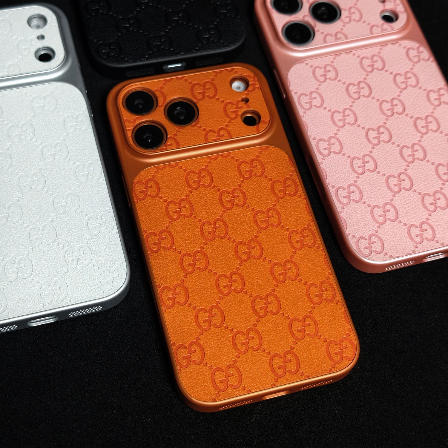 Funda GG Naranja Monogram para iPhone