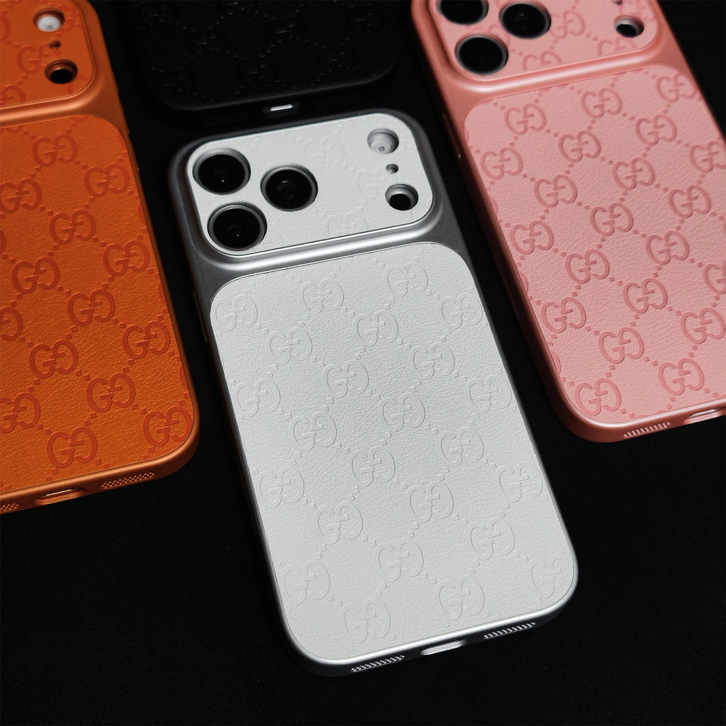 Funda GG Blanco Monogram para iPhone