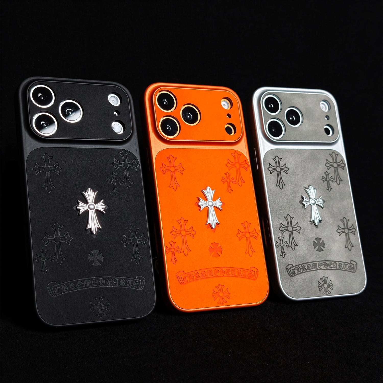 Funda CR Hearts Cross Pendant para iPhone