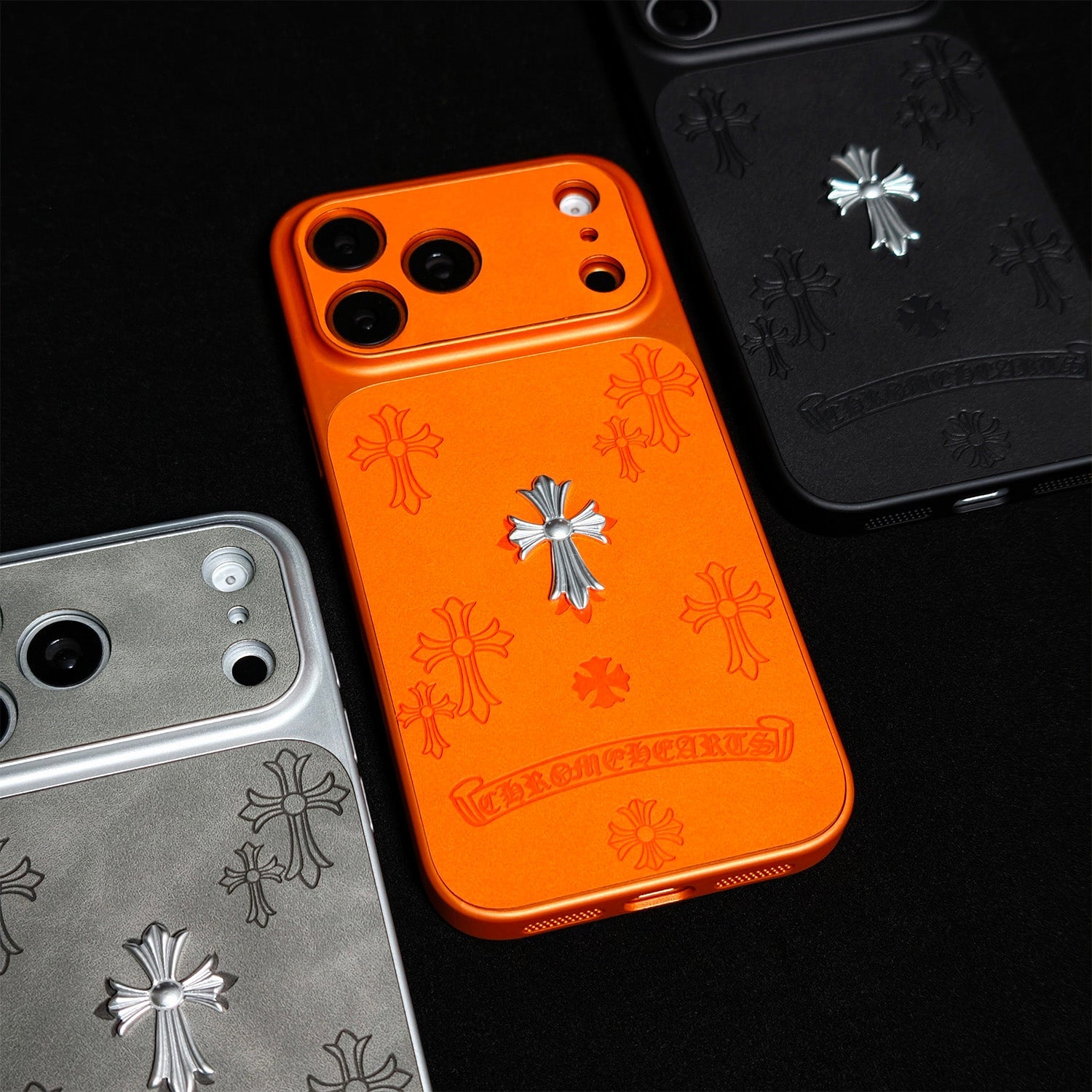 Funda CR Hearts Cross Pendant para iPhone