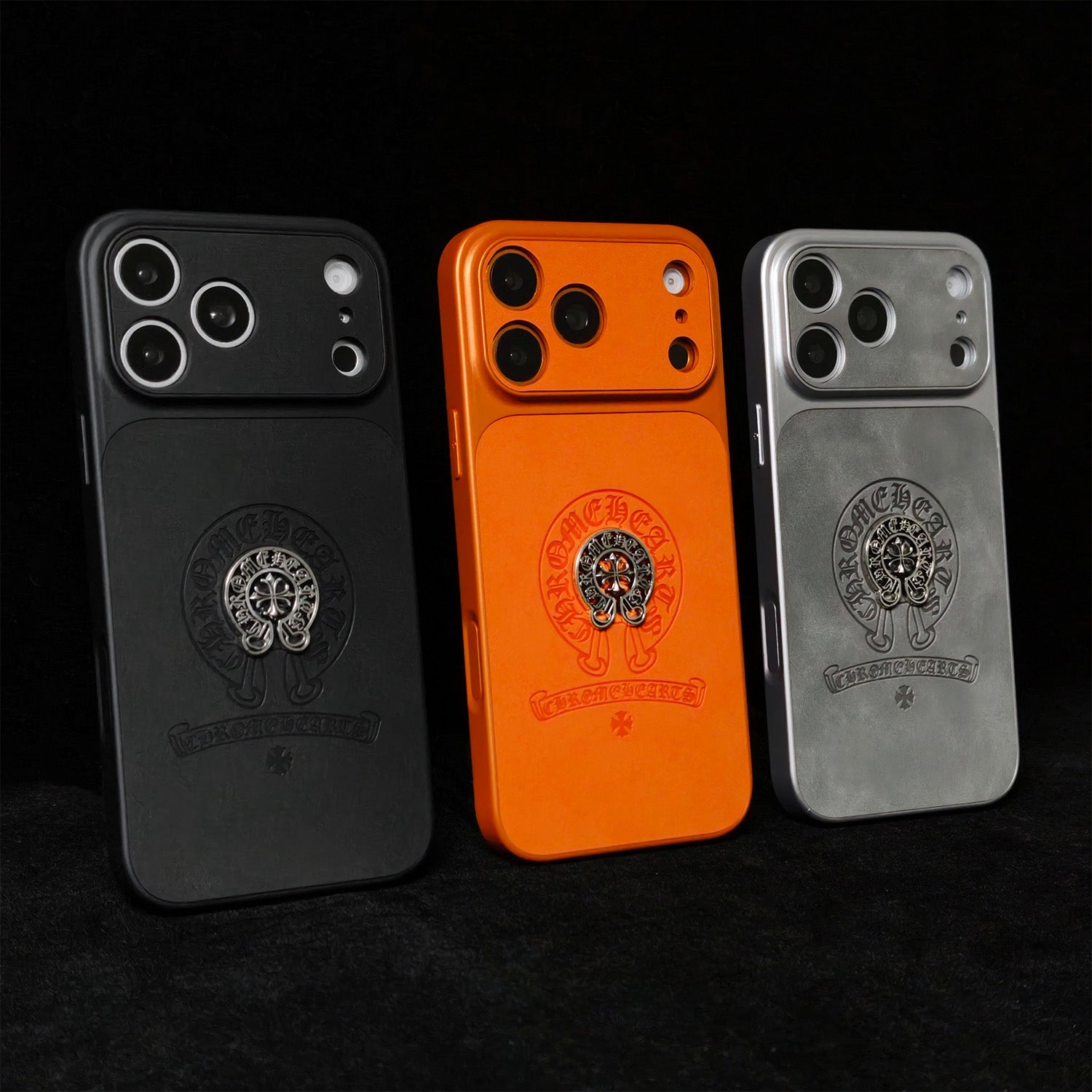 Funda CR Hearts Cross Embossed para iPhone