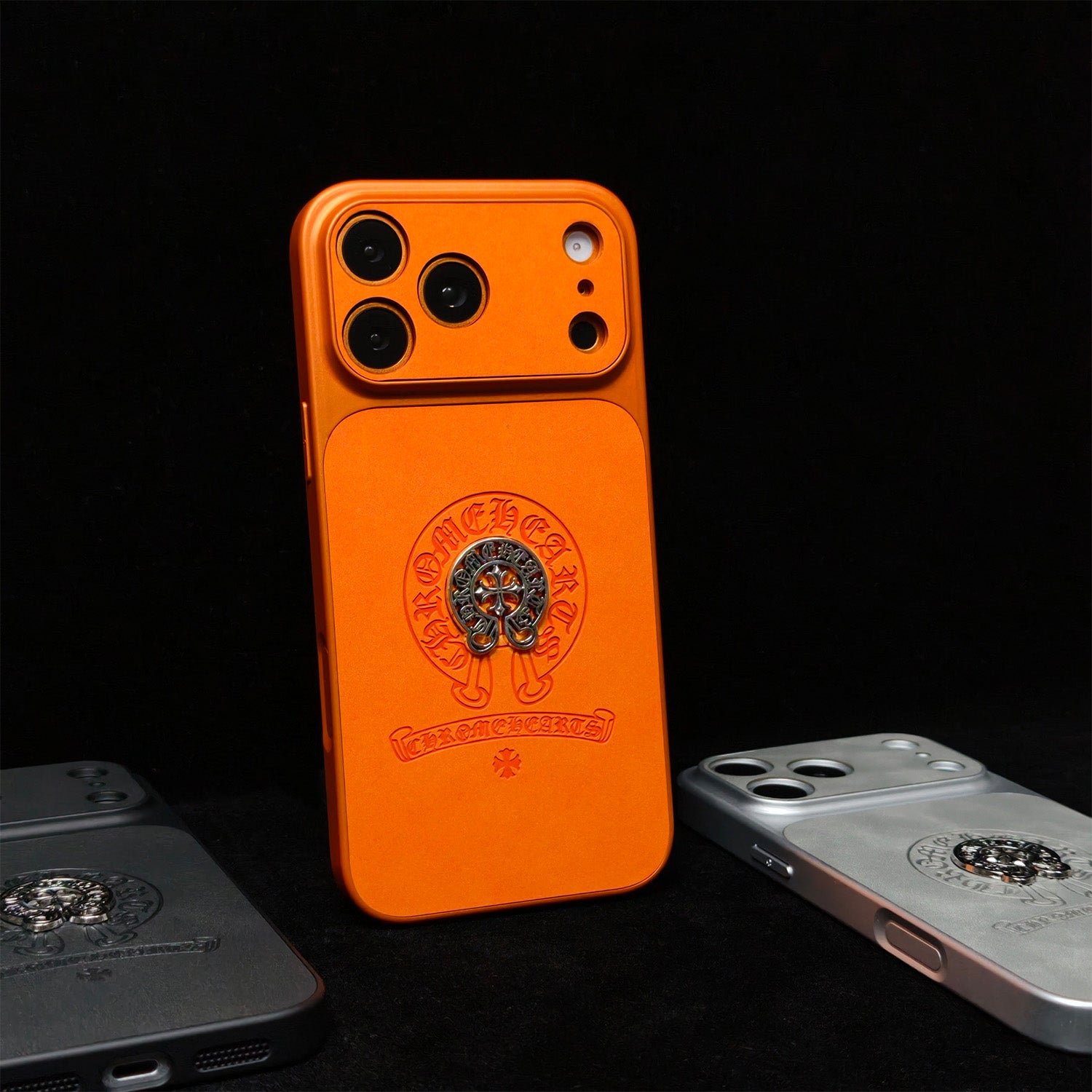 Funda CR Hearts Cross Embossed para iPhone