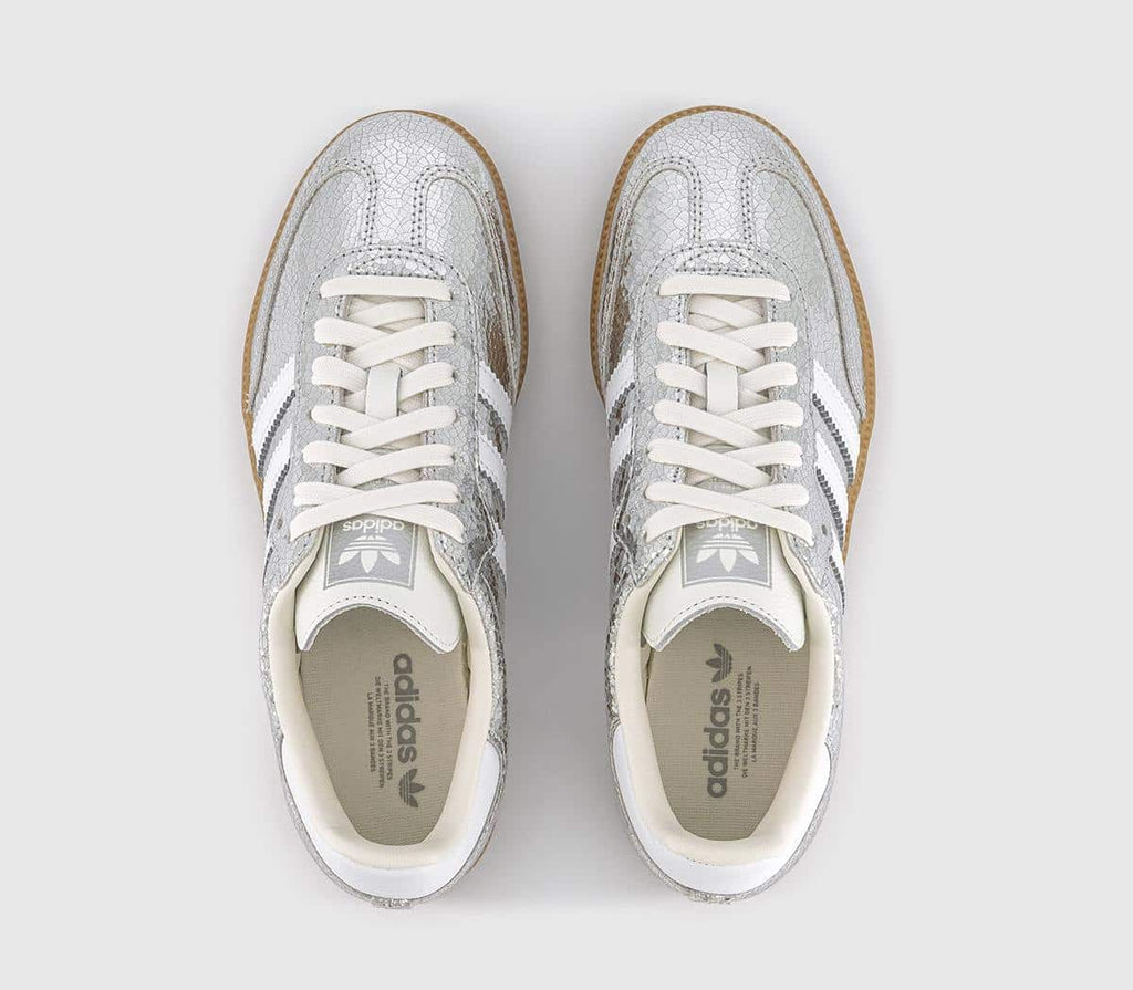 adidas Samba OG Trainers Silver Metalic White White
