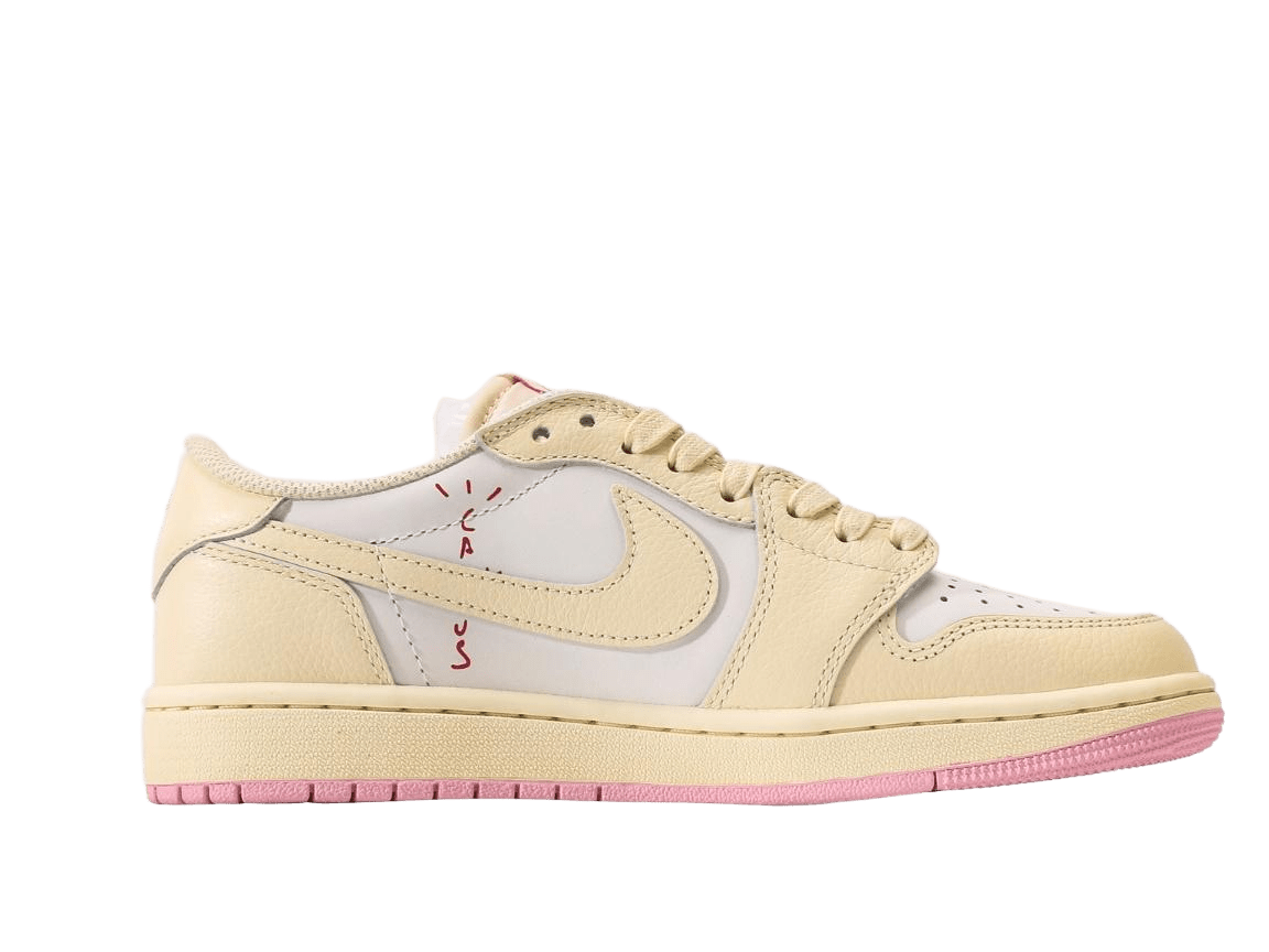Travis Scott x Air Jordan 1 Low OG Sail White Pink