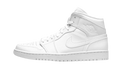 NIKE AIR JORDAN 1 MID TRIPLE WHITE