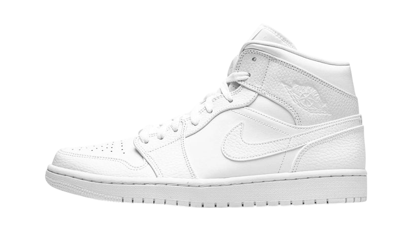 NIKE AIR JORDAN 1 MID TRIPLE WHITE