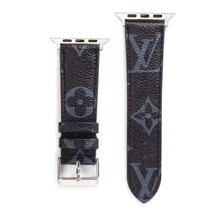 Correa LV Negro Monogram para Apple Watch