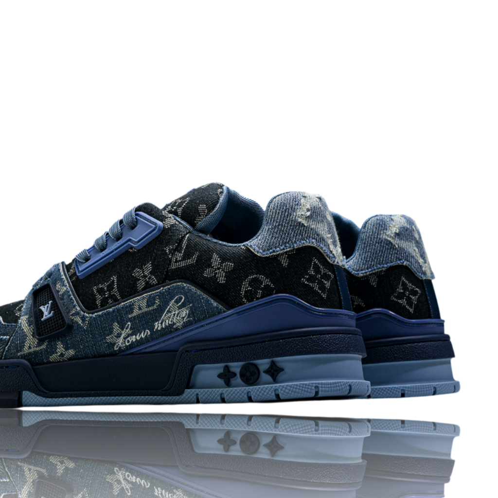 LV Trainer Low Monogram Denim Blue