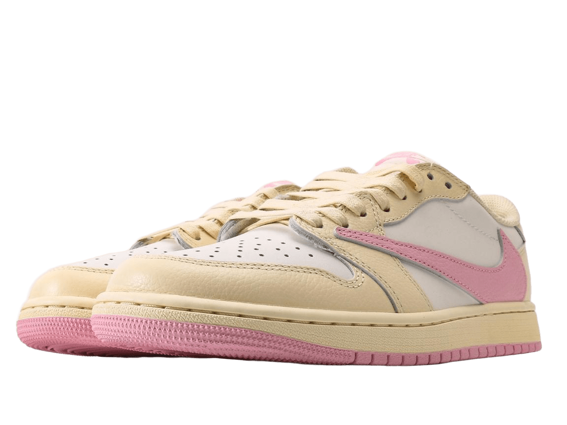 Travis Scott x Air Jordan 1 Low OG Sail White Pink