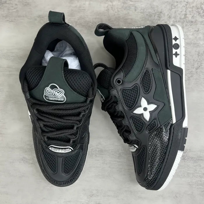LV Skate Sneaker Black White