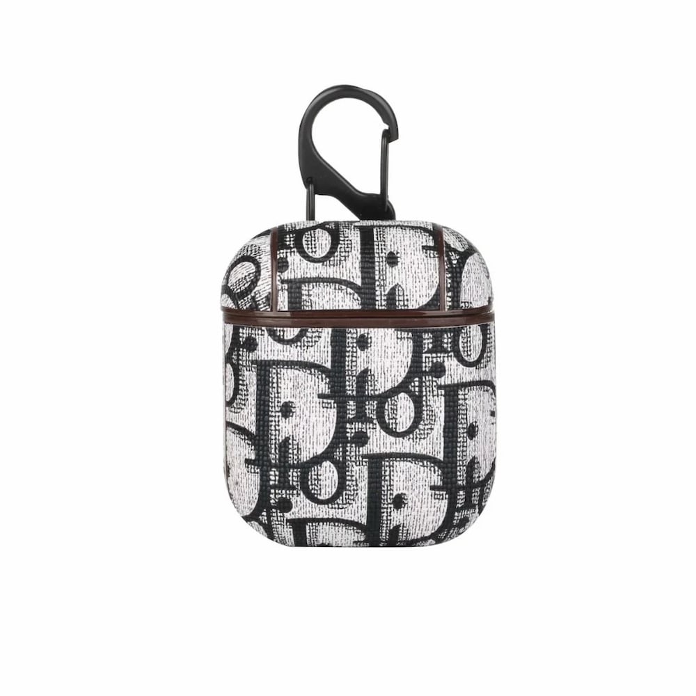 Funda CD Monogram Negro para AirPods