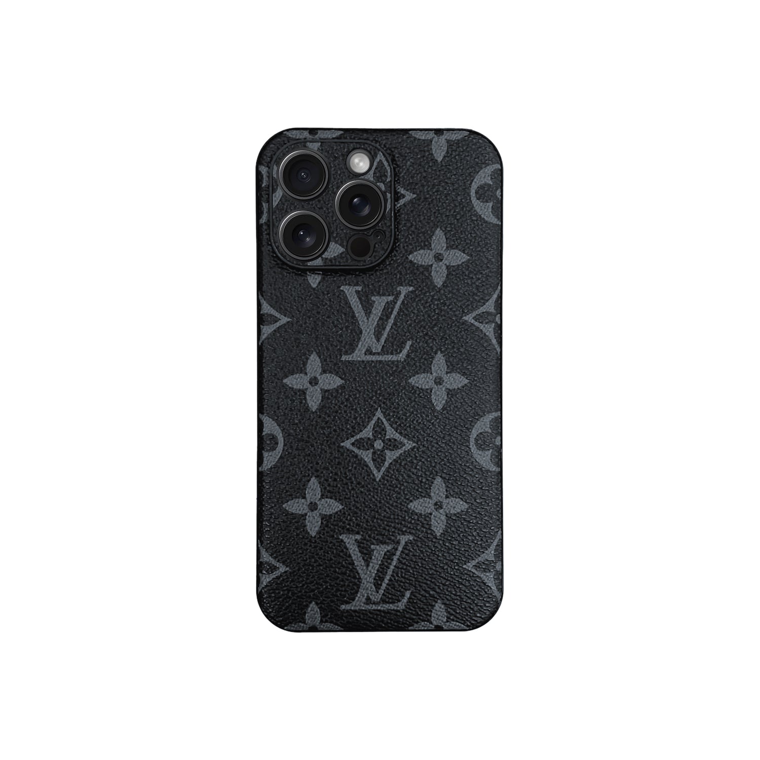 Funda Negro LV Monogram para iPhone