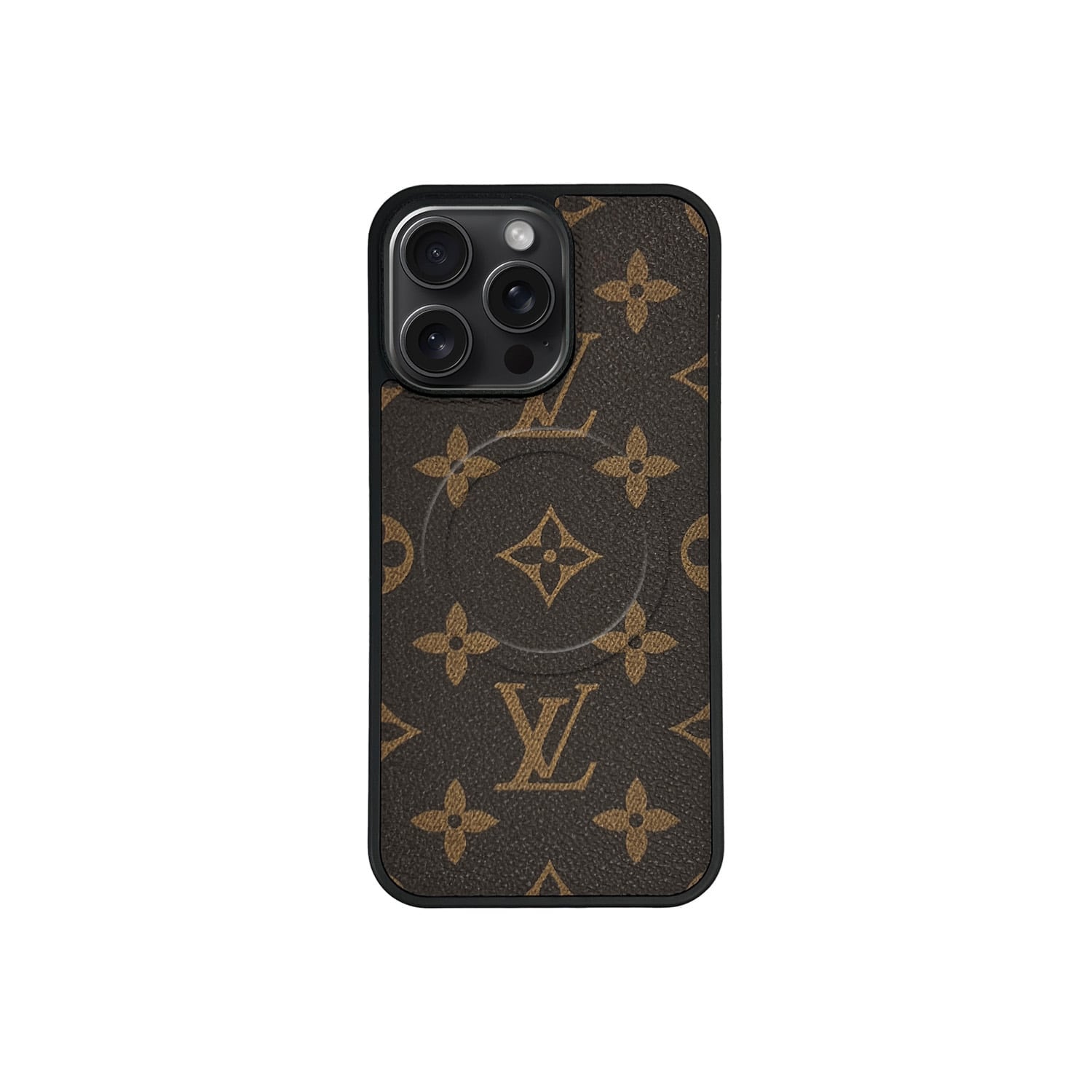 Funda MagSafe LV Marrón Monogram para iPhone