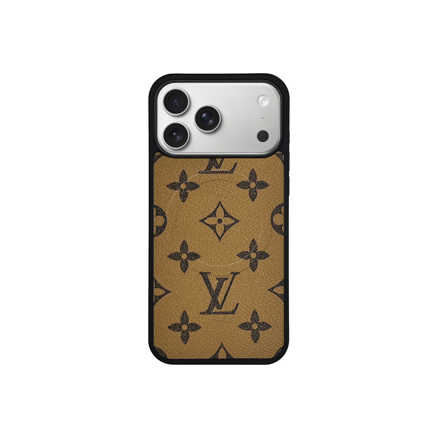 Funda MagSafe LV Marrón Claro Monogram para iPhone