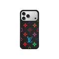 Funda MagSafe LV Multicolor Monogram Negro para iPhone