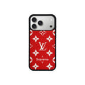 Funda MagSafe LV X SUP Rojo Monogram para iPhone