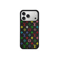 Funda MagSafe LV Multicolor Mini Monogram Negro para iPhone
