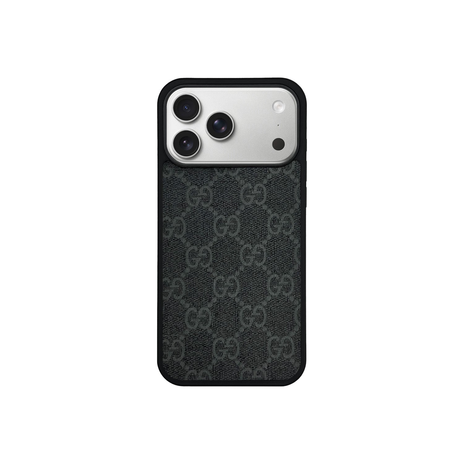 Funda MagSafe GG Negro Monogram para iPhone