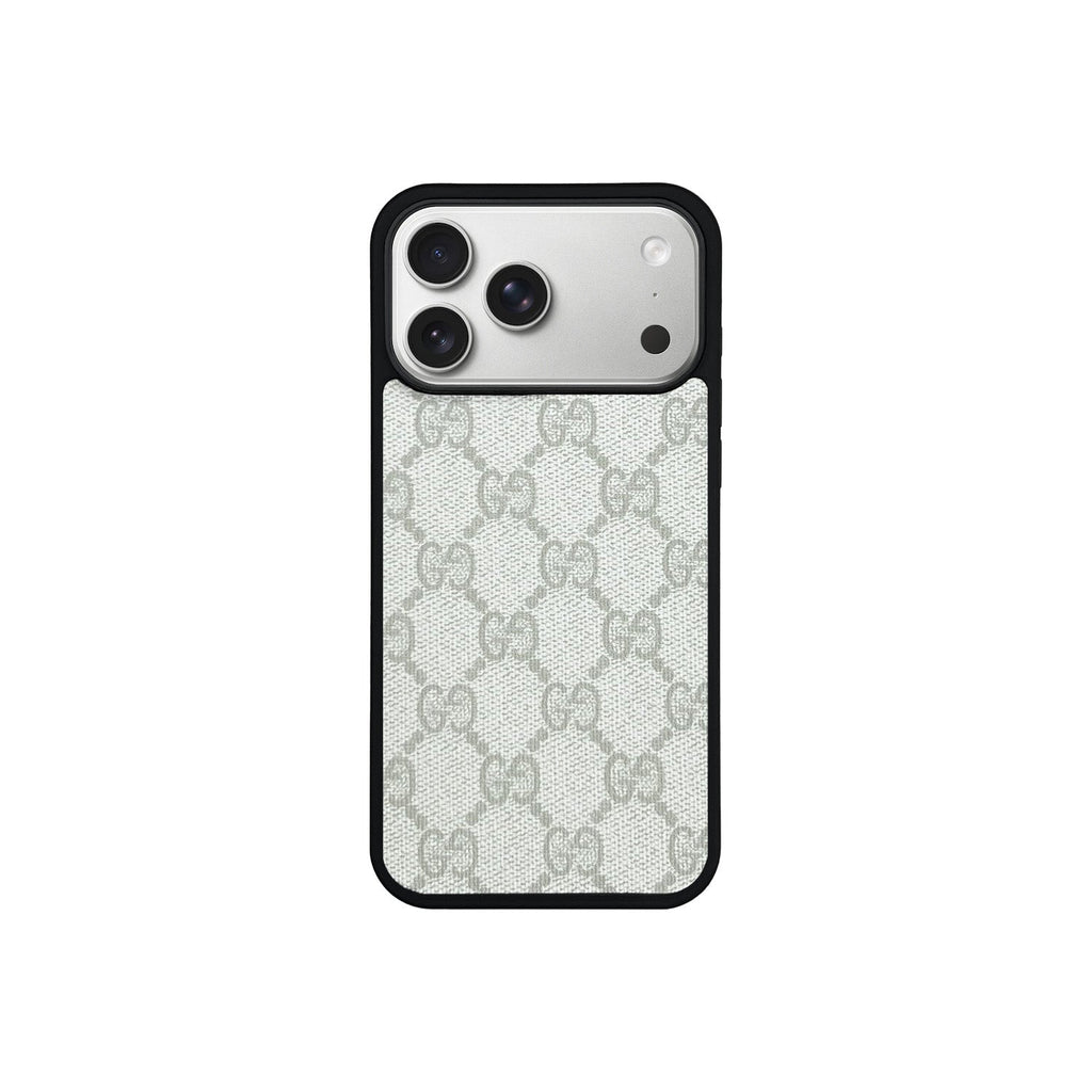 Funda MagSafe GG Blanco Monogram para iPhone