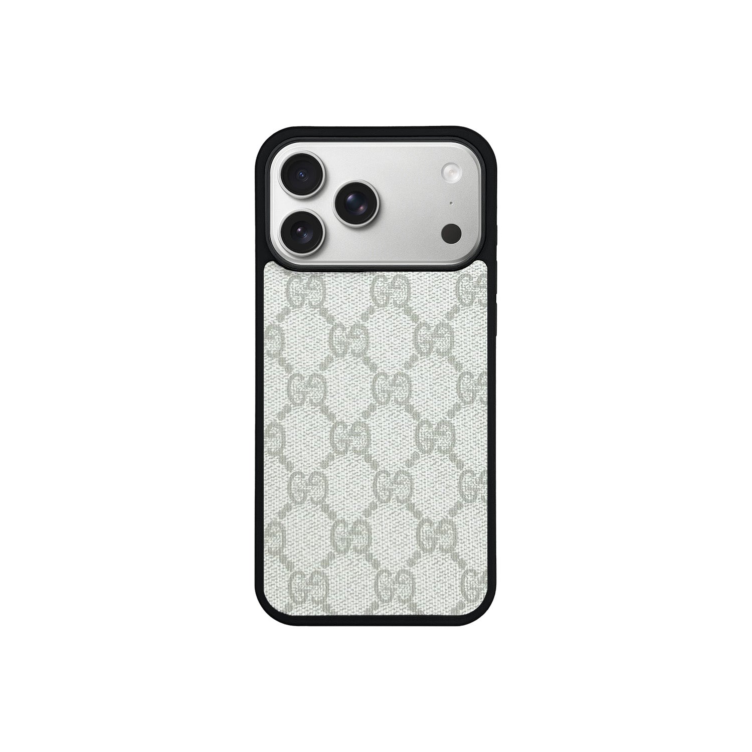 Funda MagSafe GG Blanco Monogram para iPhone