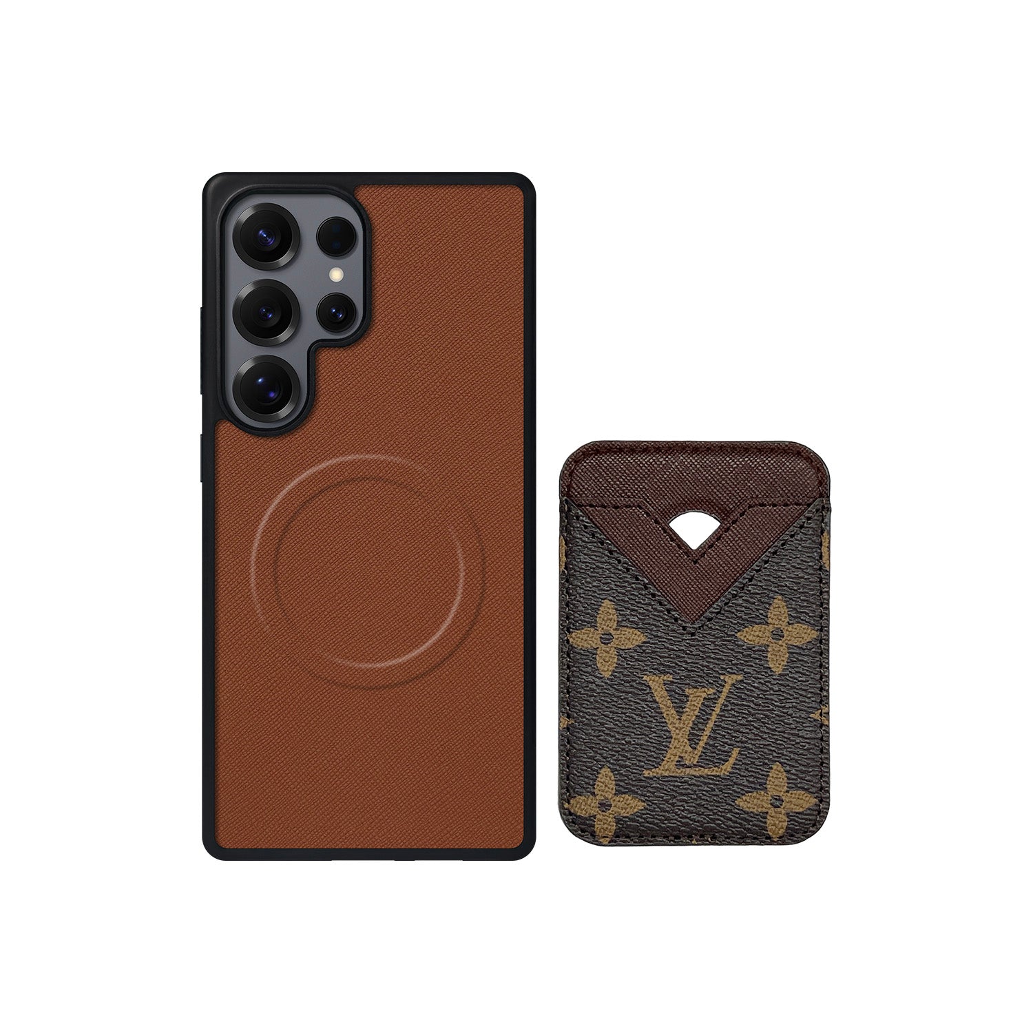 Tarjetero MagSafe LV Marrón Monogram