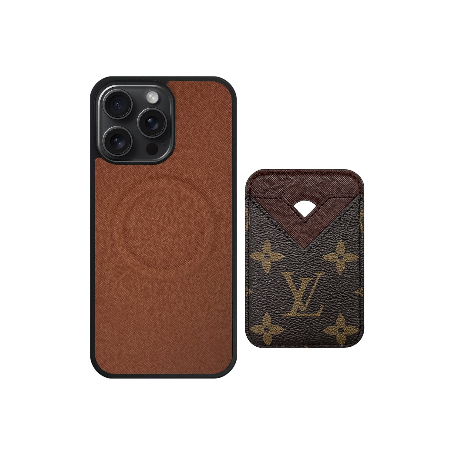 Tarjetero MagSafe LV Marrón Monogram