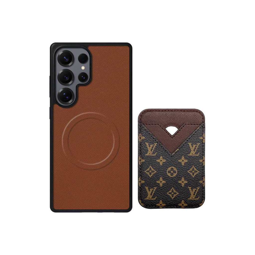 Tarjetero MagSafe LV Marrón Small Monogram
