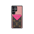 Tarjetero MagSafe LV Rosa y Marrón Monogram