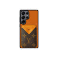 Tarjetero MagSafe LV Naranja y Marrón Monogram