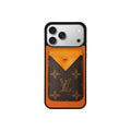 Tarjetero MagSafe LV Naranja y Marrón Monogram