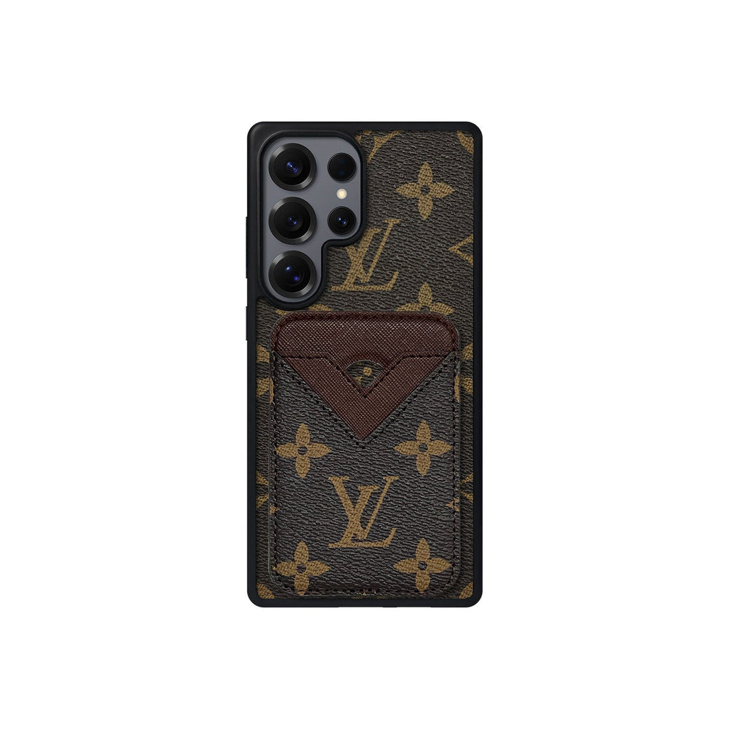 Set tarjetero MagSafe LV Monogram Marrón