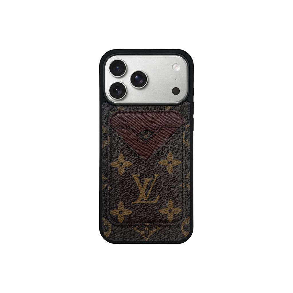 Set tarjetero MagSafe LV Monogram Marrón