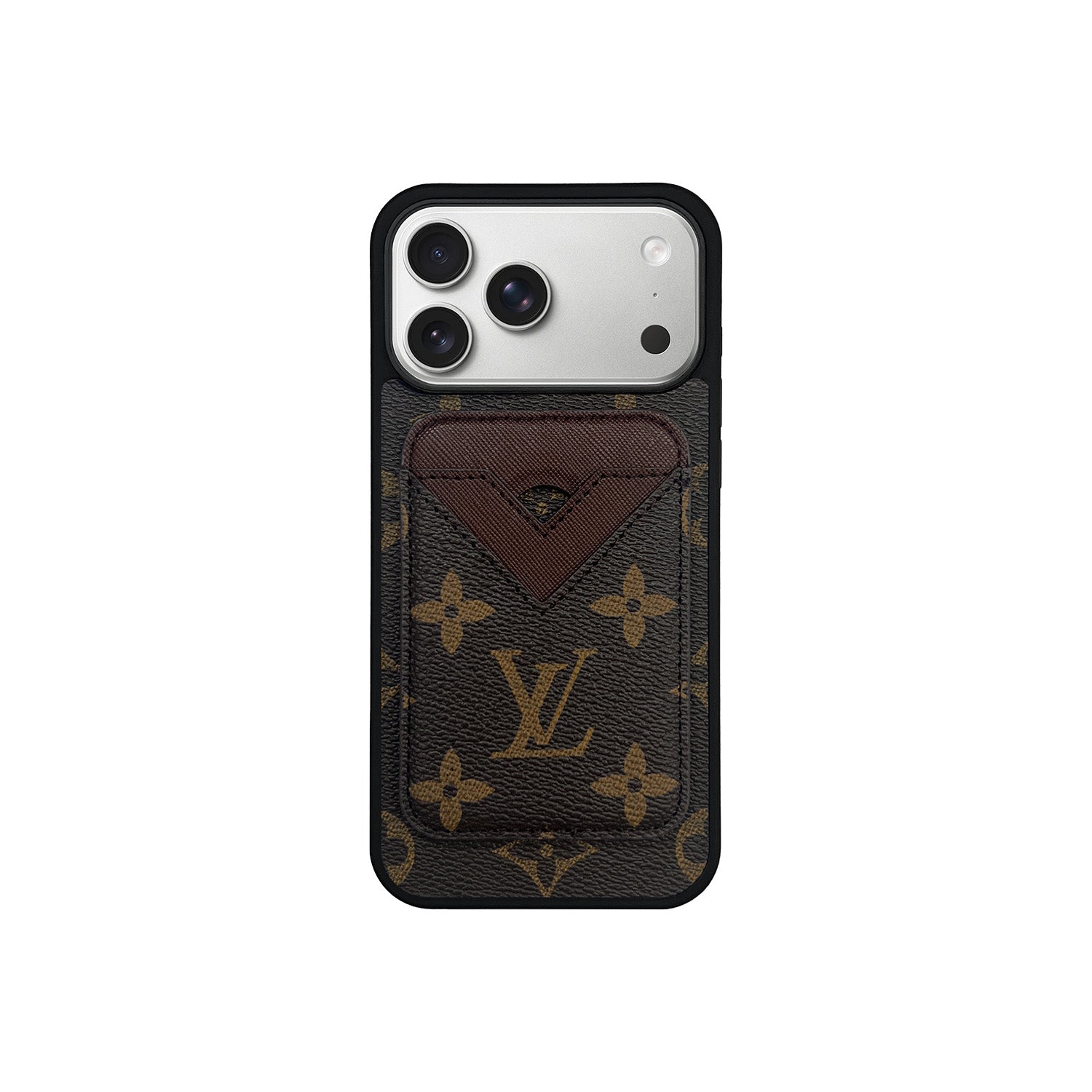 Set tarjetero MagSafe LV Monogram Marrón