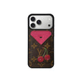 Set tarjetero MagSafe LV Cherry Rosa