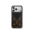 Set tarjetero MagSafe LV Monogram Marrón con Negro
