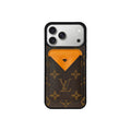 Set tarjetero MagSafe LV Monogram Marrón con Naranja