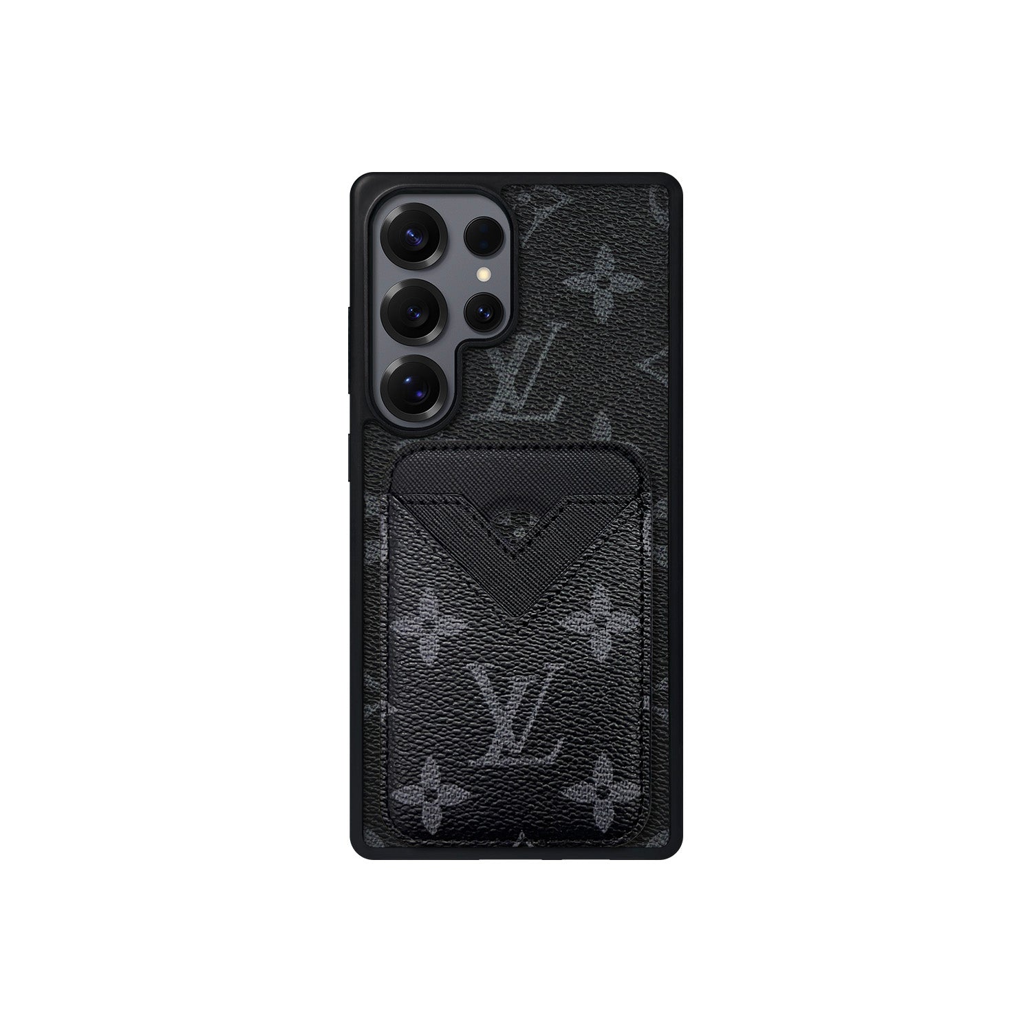 Set tarjetero MagSafe LV Monogram Negro