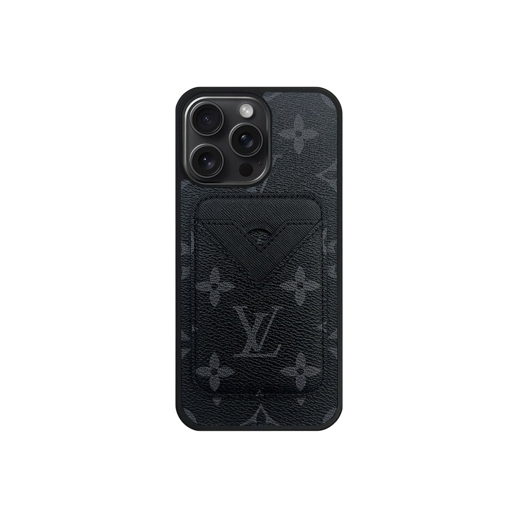 Set tarjetero MagSafe LV Monogram Negro