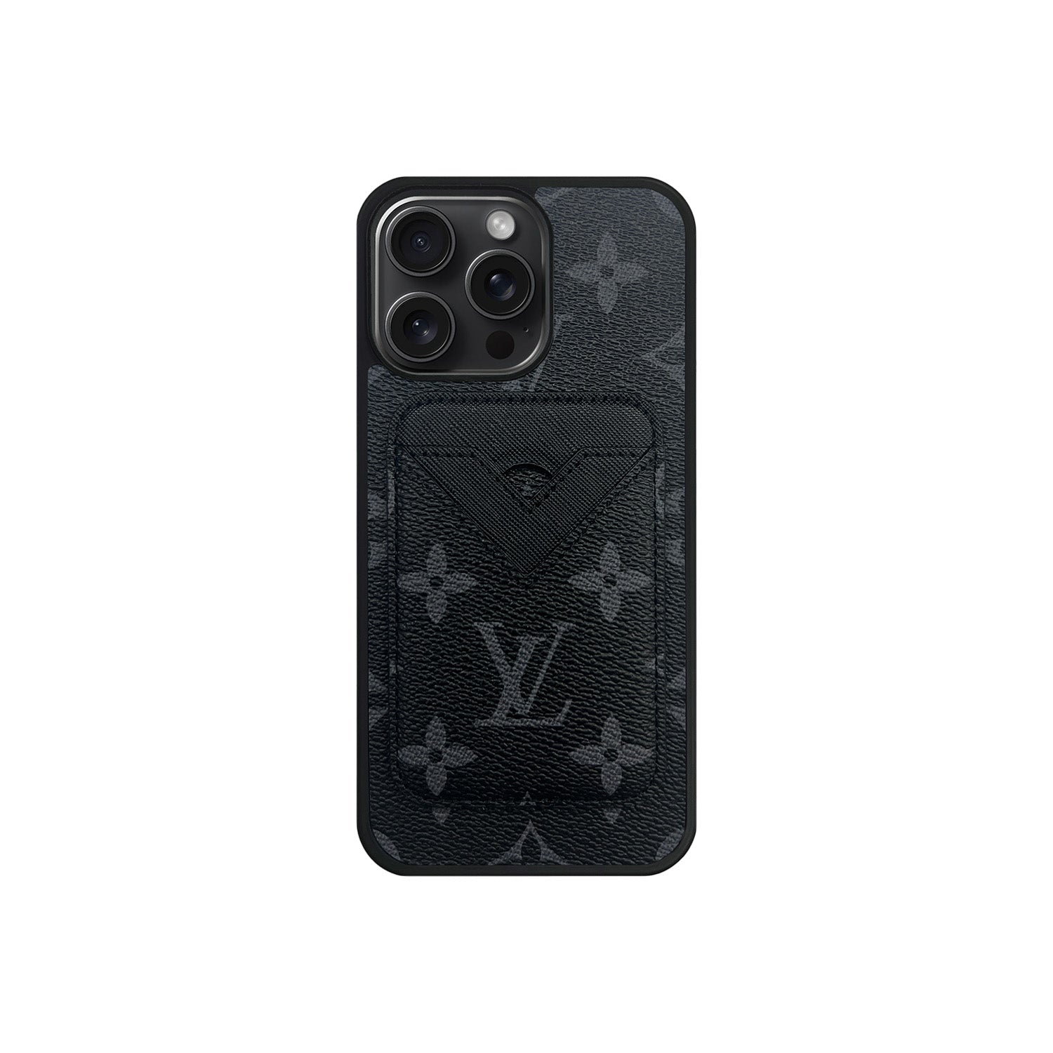 Set tarjetero MagSafe LV Monogram Negro