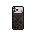 Set tarjetero MagSafe LV Small Monogram Marrón