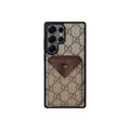 Funda con tarjetero Marrón GG Monogram para Samsung