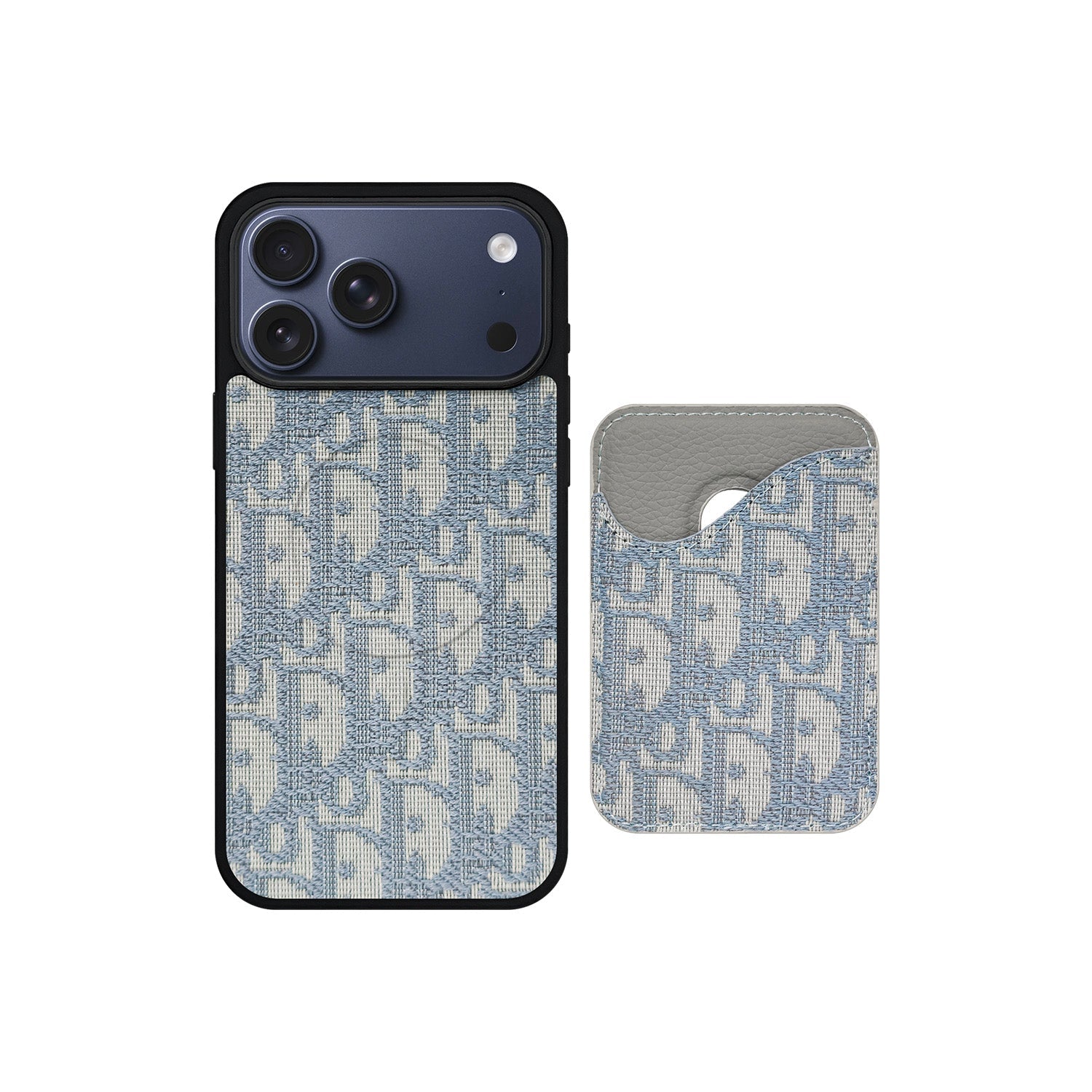 DD LIGHT BLUE MONOGRAM WITH MAGSAFE CARDHOLDER