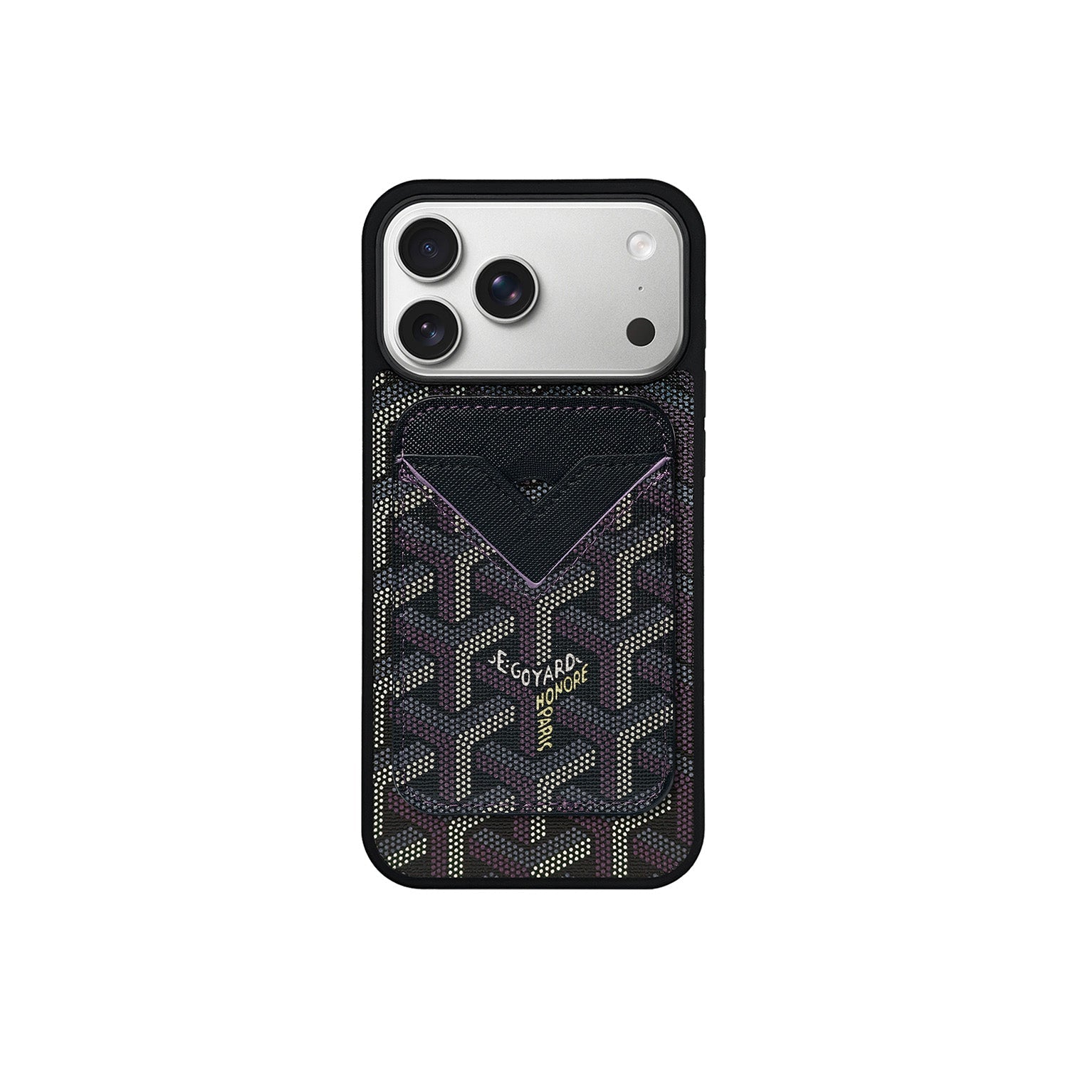 BLACK GYA MAGSAFE CARDHOLDER MONOGRAM