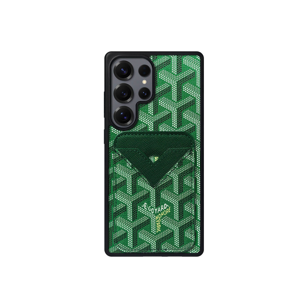 GREEN GYA MAGSAFE CARDHOLDER MONOGRAM