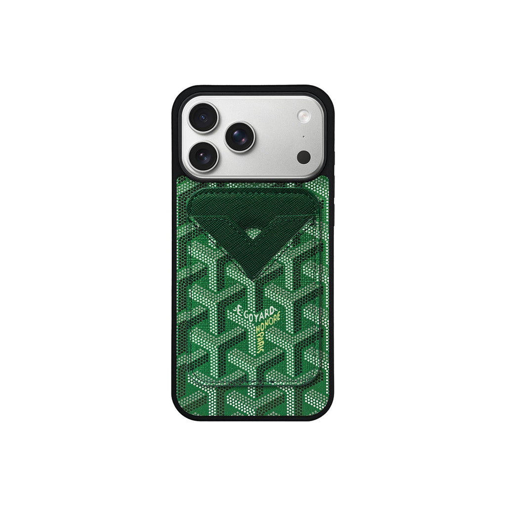 GREEN GYA MAGSAFE CARDHOLDER MONOGRAM