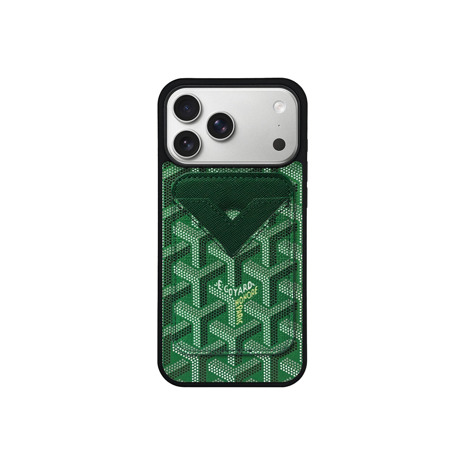 GREEN GYA MAGSAFE CARDHOLDER MONOGRAM