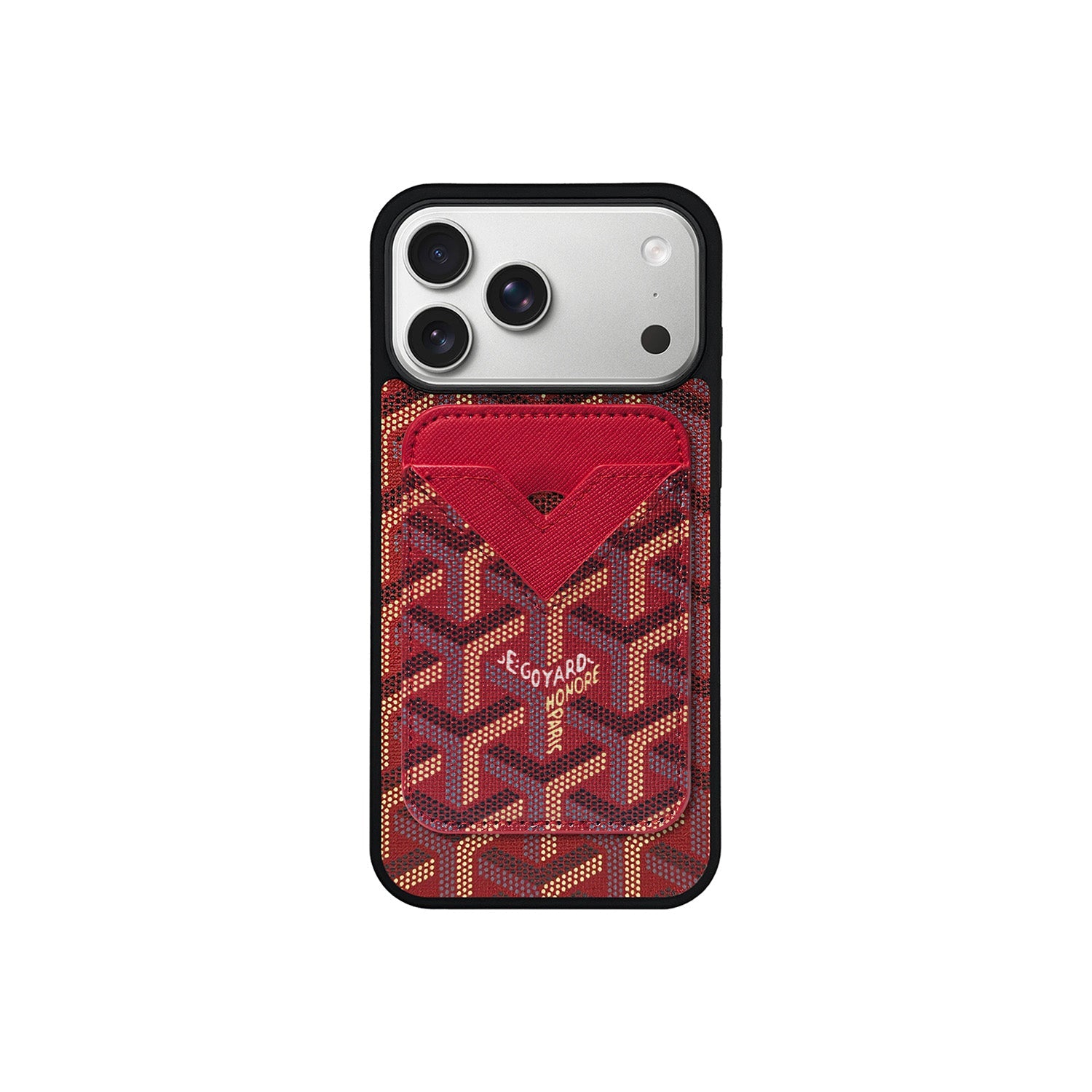 RED GYA MAGSAFE CARDHOLDER MONOGRAM