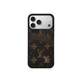 Funda con tarjetero LV Marrón Monogram para iPhone